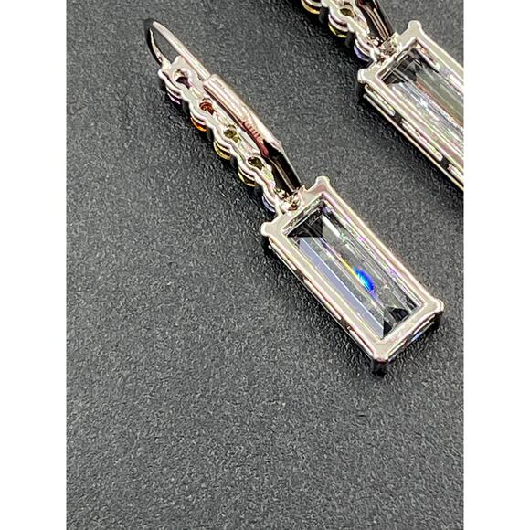 Lisa Freede x Diamonique Multi colored Rhinestone Dangle Earrings NWOT - Picture 9 of 9